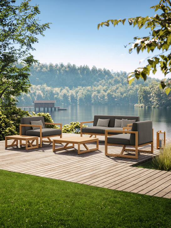 Trey Lounge Beistelltisch Teak