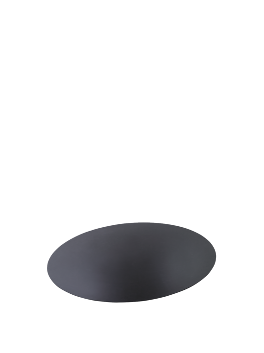 Ground Plate Round 115 cm for Garden Fireplace, Black