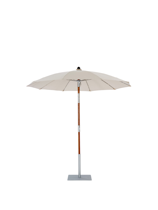 Toscana Sonnenschirm 220 cm rund mit Holzmast