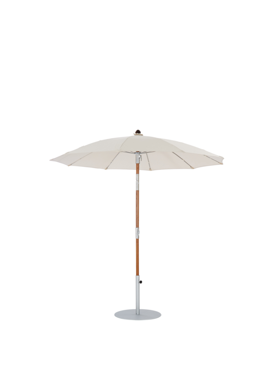 Toscana Sonnenschirm Ø 2,20 m Set rund, Elfenbein