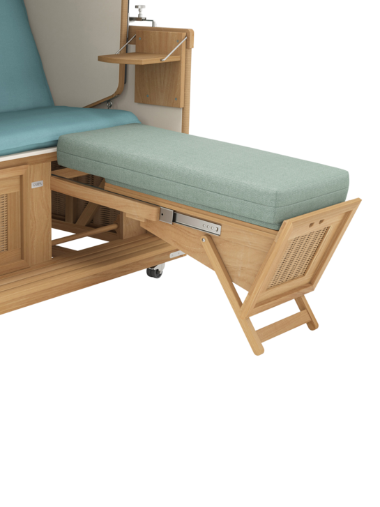 Hohes Fusskissen für Strandkorb Sinfonia