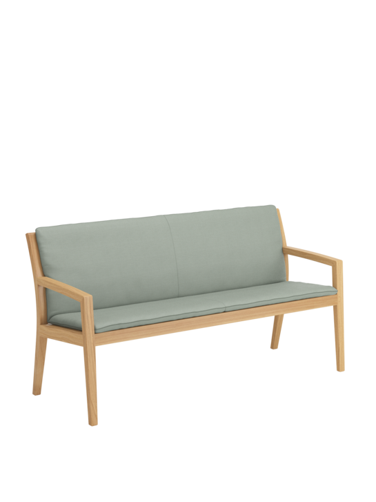 Auflage Valencia Bank 165 Mineral mit Keder