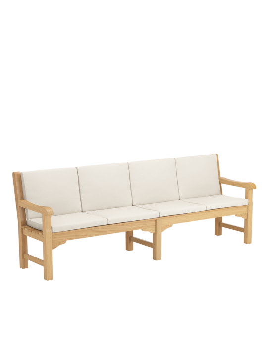 Rückenkissen Summerfield / Hestercombe Bank 240 Linum, 4er-Set