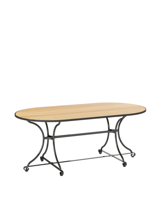 Fontenay Low Dining Tisch Teak oval