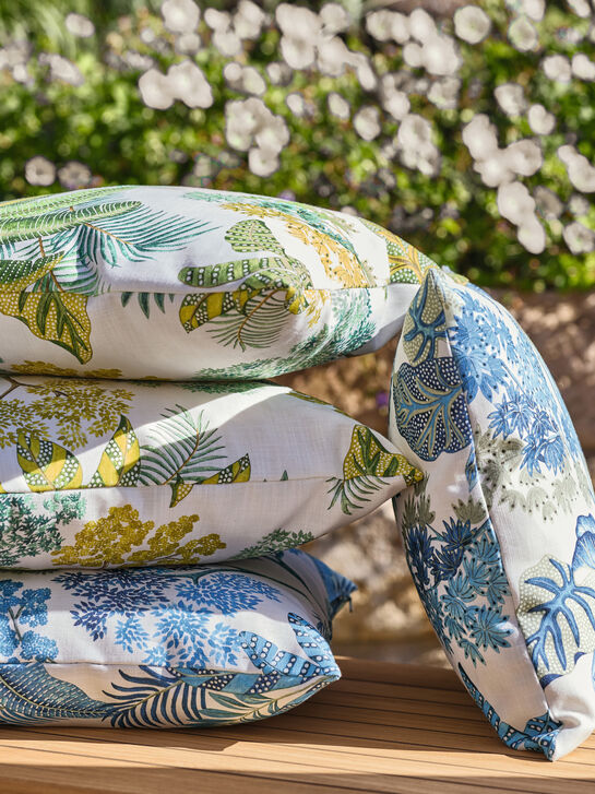 Zierkissen 43 x 40 Nature Bleu