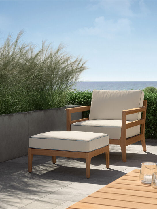 Newhaven Sessel inkl. Auflagen Stone/ Keder Taupe