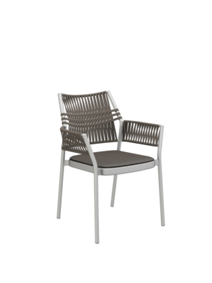 Auflage Temper Armlehnstuhl Braun