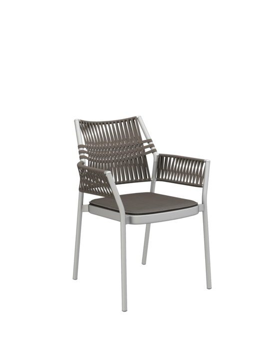 Auflage Temper Armlehnstuhl Braun