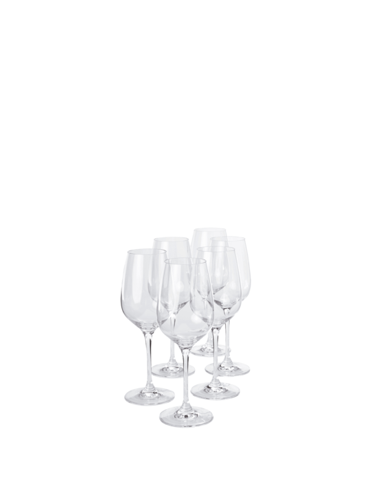 Claris Weisswein Stielglas, 6er-Set