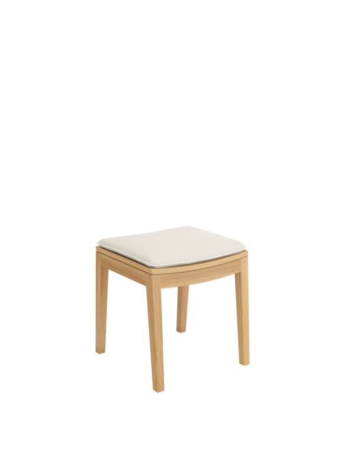 Sitzkissen Valencia Hocker Linum mit Keder