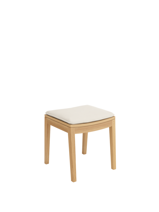 Sitzkissen Valencia Hocker Linum mit Keder