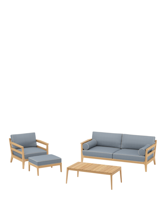 Newhaven Lounge Set Indigo/Linum