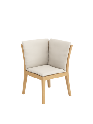 Auflage Valencia Bank Eckelement Linum/Keder Pearl