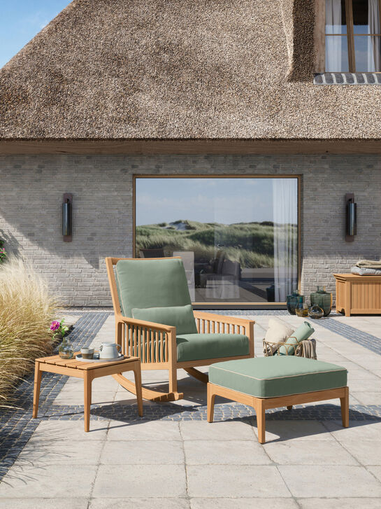 Newhaven Schaukelstuhl Set Mineral/Linum