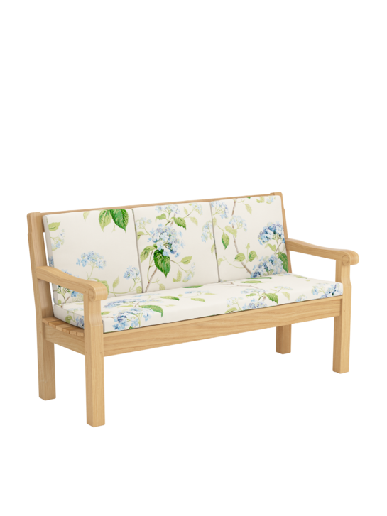 Rückenkissen Summerfield / Hestercombe Bank 150 Hortensia Blau, 3er-Set