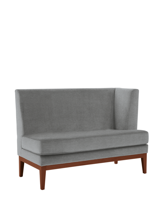 Hyde Dining Sofa Grau Armlehne links