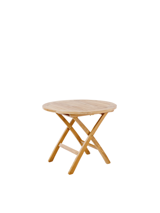Folding Table Teak rund mit Schirmloch