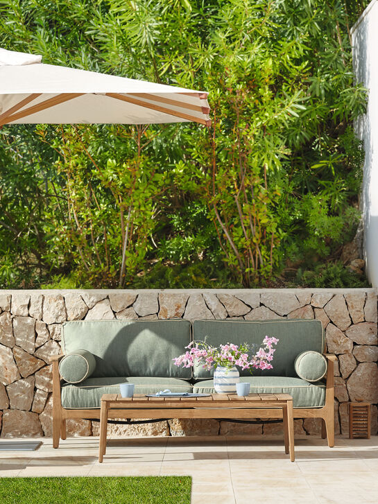 Newhaven Sofa inkl. Auflagen Mineral/Keder Linum