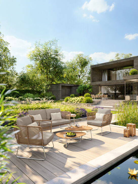 Amari Lounge Tischset Teak