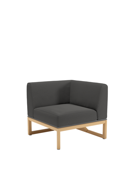 Trey Lounge Eckelement inkl. Auflagen Anthrazit