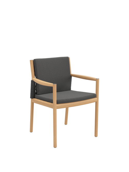 Coussin Cavo Chaise à accoudoirs Anthracite