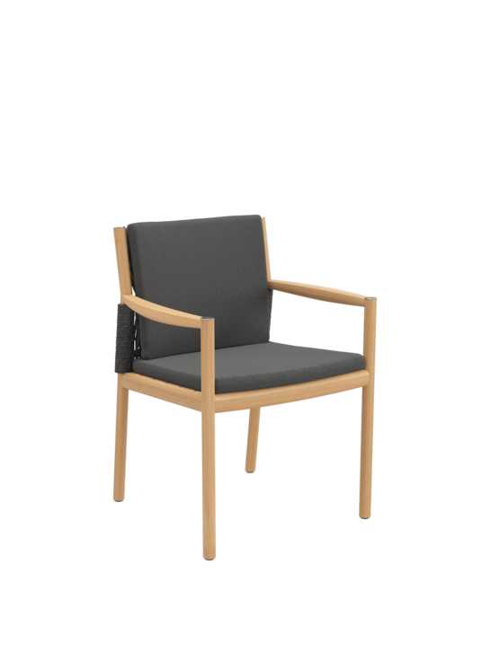 Coussin Cavo Chaise à accoudoirs Anthracite