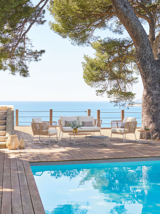 Amari Lounge Sofa inkl. Auflagen Linum